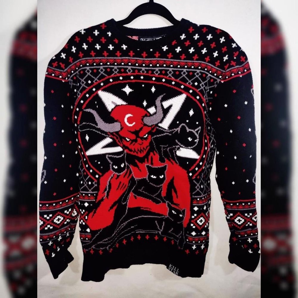 KILLSTAR Feline Festive RARE Knit Sweater